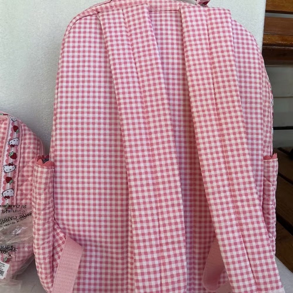 Hello Kitty Pink Gingham Backpack - image 5